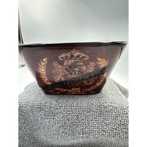 Grand Vin Bordeaux Certified International Ceramic Square Bowl‎ Brown & Cream